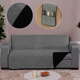 Foto de Capa Protetora para Sofá Cinza Preto muito bonita